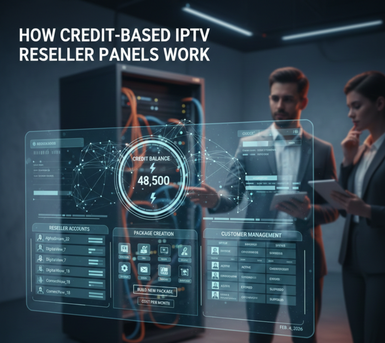 How Credit-Based IPTV Reseller Panels Work