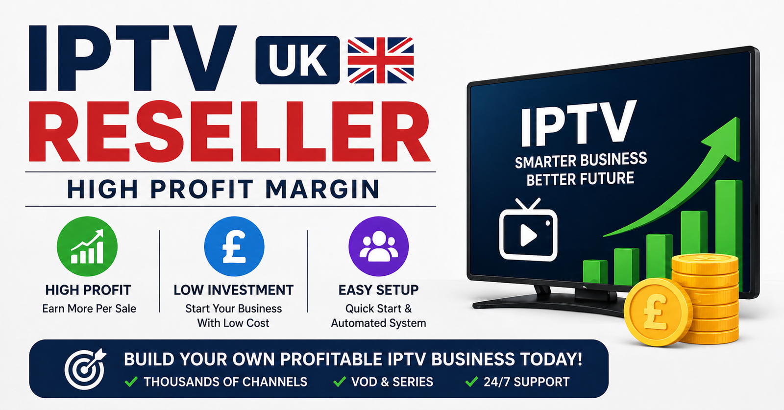IPTV Reseller Profit Margin UK